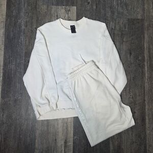 Adidas X Karley Kloss Women's Cream Sweatsuit XL